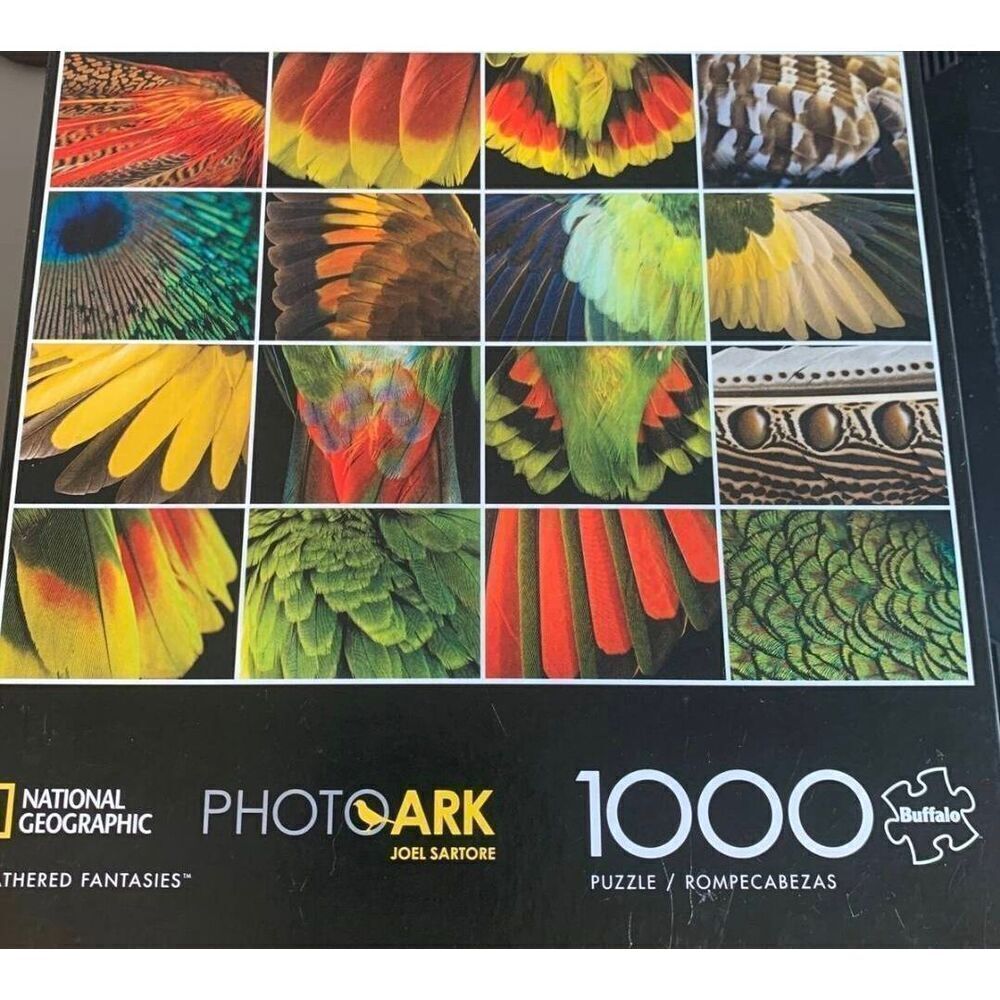 Buffalo Games National Geographic Photoark Feathered Fantasies 1000 pc Jigsaw Pu